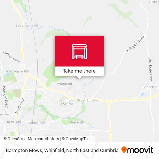 Barmpton Mews, Whinfield map
