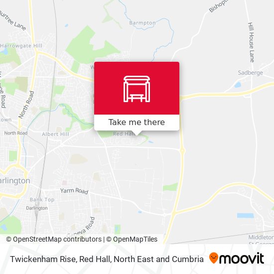 Twickenham Rise, Red Hall map