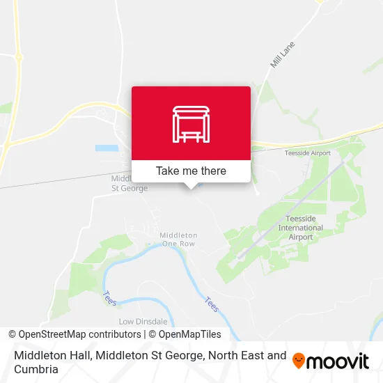 Middleton Hall, Middleton St George map