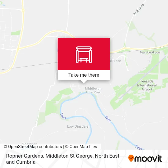 Ropner Gardens, Middleton St George map