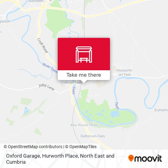 Oxford Garage, Hurworth Place map