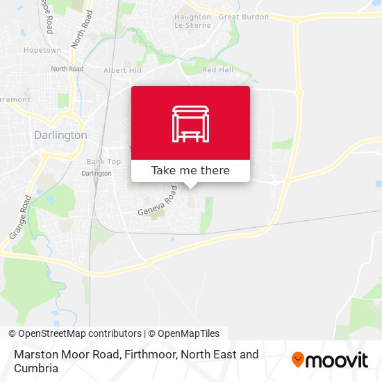 Marston Moor Road, Firthmoor map