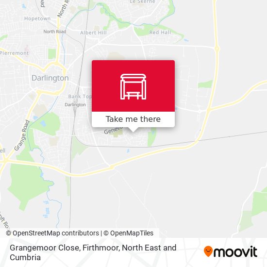 Grangemoor Close, Firthmoor map