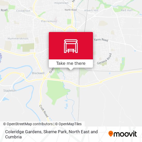 Coleridge Gardens, Skerne Park map