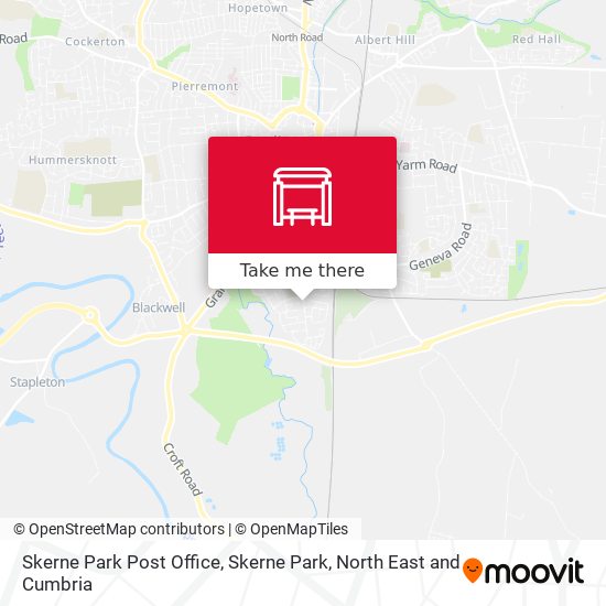 Skerne Park Post Office, Skerne Park map