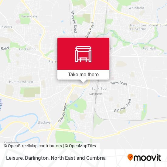 Leisure, Darlington map