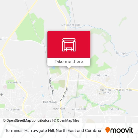 Terminus, Harrowgate Hill map
