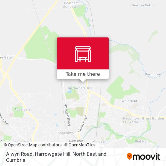 Alwyn Road, Harrowgate Hill map