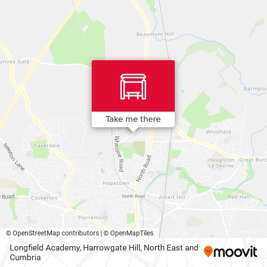 Longfield Academy, Harrowgate Hill map