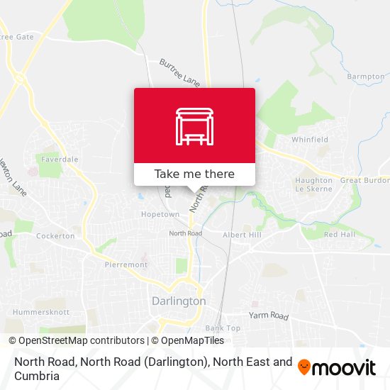 North Road, North Road (Darlington) map