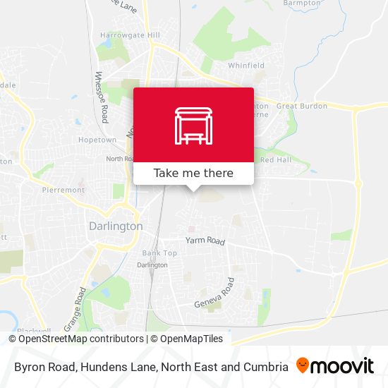 Byron Road, Hundens Lane map