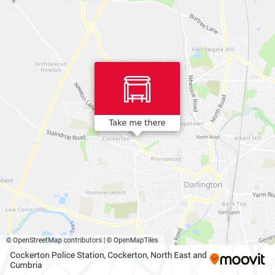 Cockerton Police Station, Cockerton map