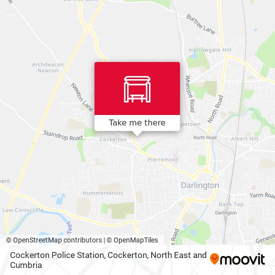 Cockerton Police Station, Cockerton map