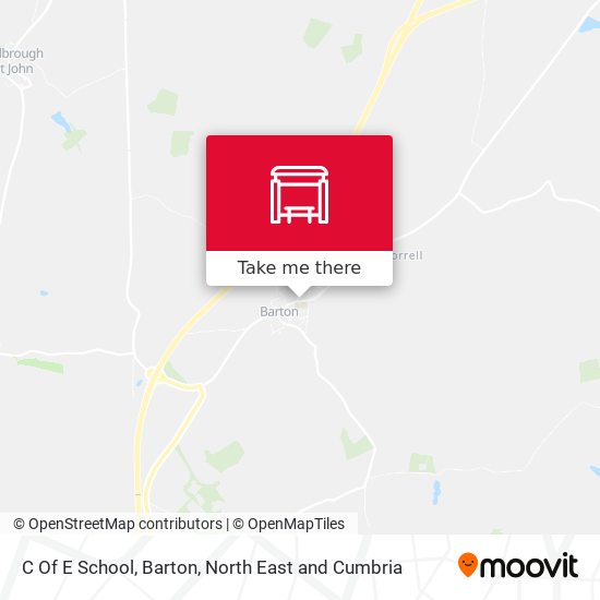 C Of E School, Barton map