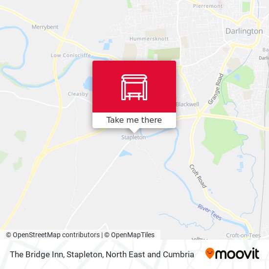 The Bridge Inn, Stapleton map