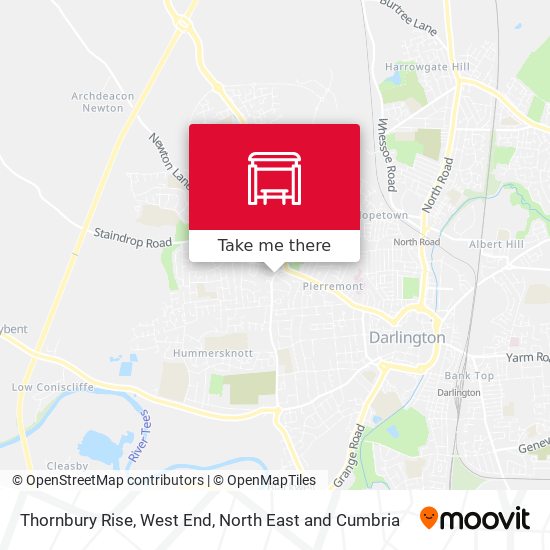 Thornbury Rise, West End map