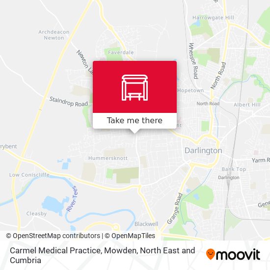 Carmel Medical Practice, Mowden map