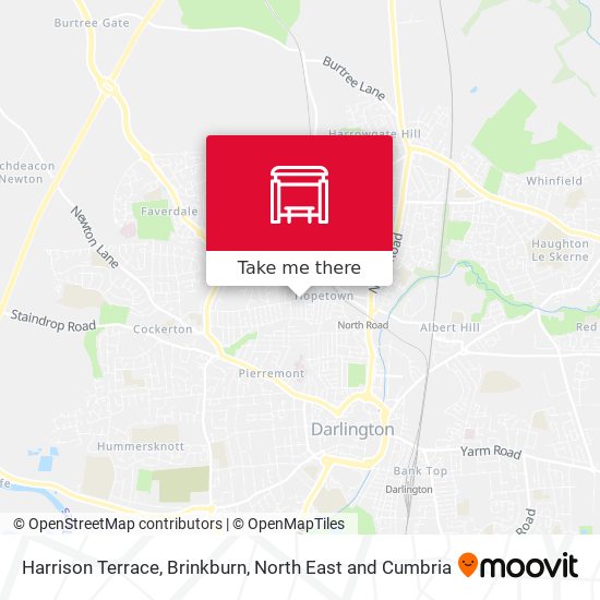 Harrison Terrace, Brinkburn map