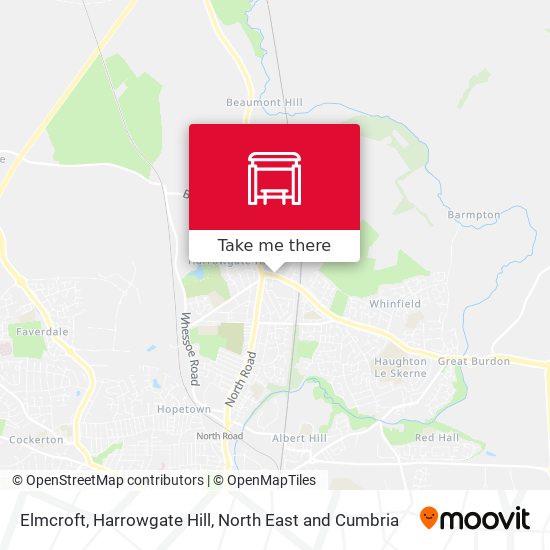 Elmcroft, Harrowgate Hill map