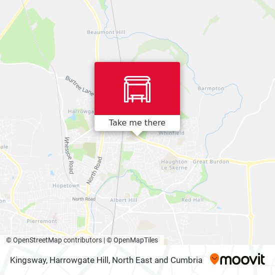 Kingsway, Harrowgate Hill map