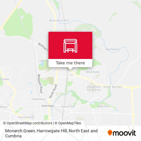 Monarch Green, Harrowgate Hill map