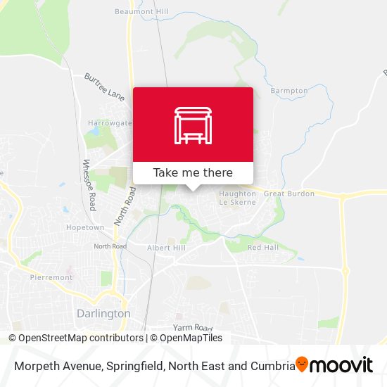 Morpeth Avenue, Springfield map