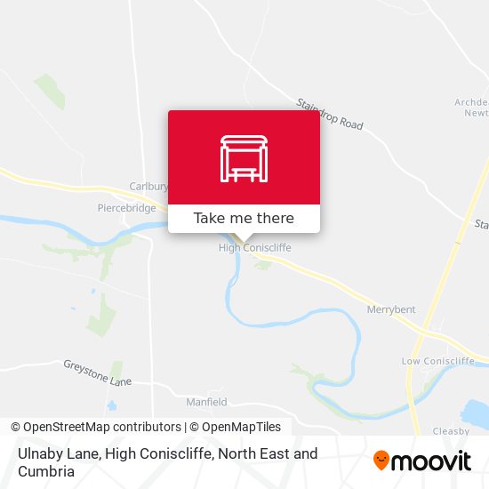 Ulnaby Lane, High Coniscliffe map