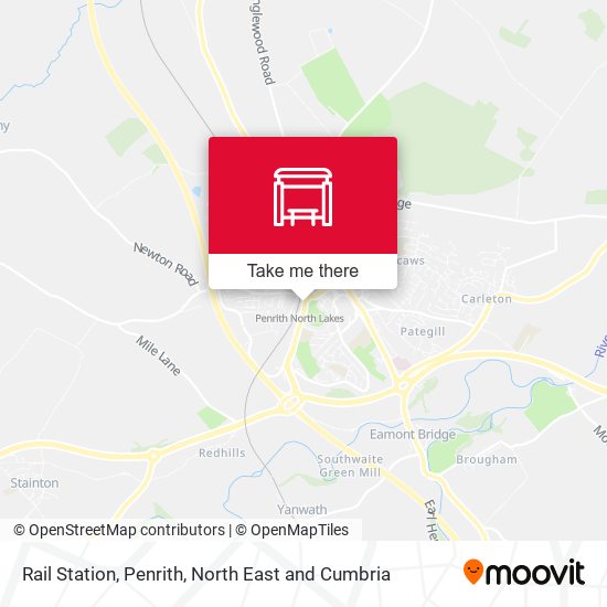 Rail Station, Penrith map