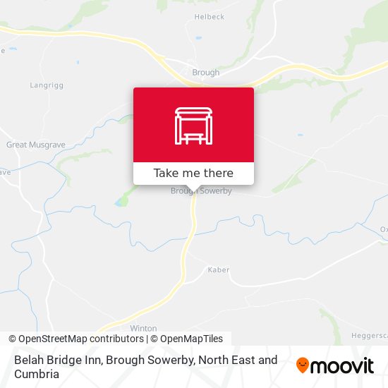 Belah Bridge Inn, Brough Sowerby map