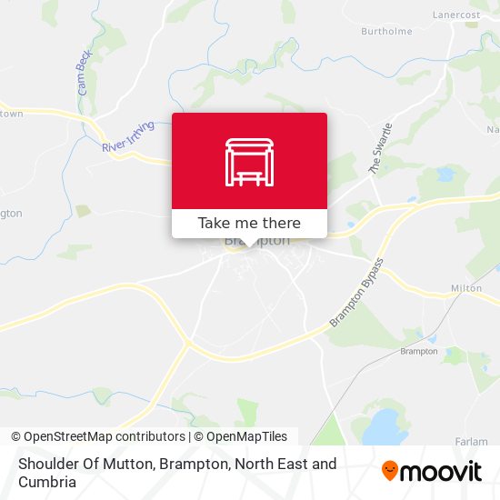 Shoulder Of Mutton, Brampton map