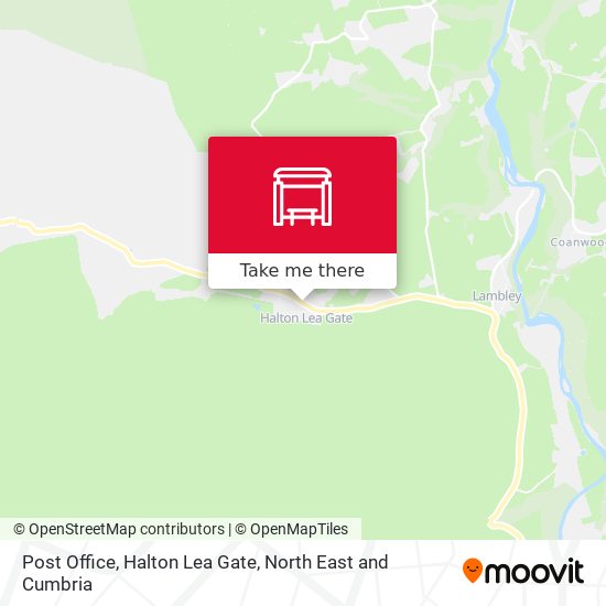 Post Office, Halton Lea Gate map