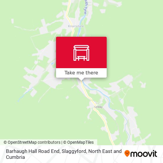 Barhaugh Hall Road End, Slaggyford map