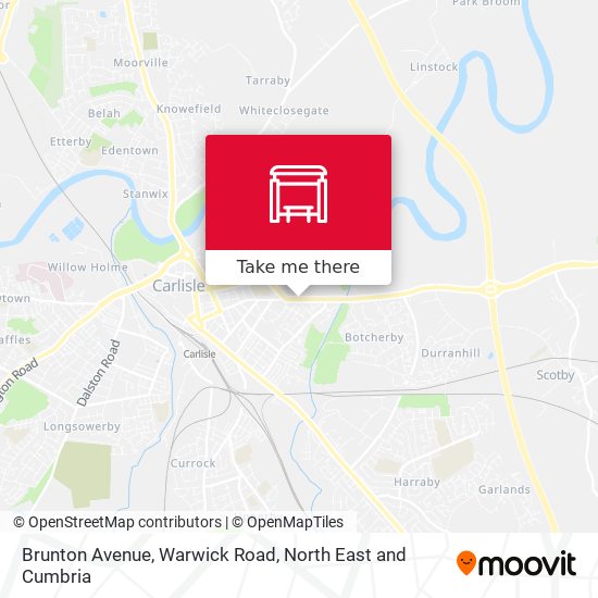 Brunton Avenue, Warwick Road map