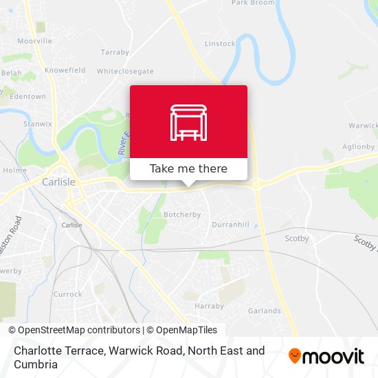 Charlotte Terrace, Warwick Road map