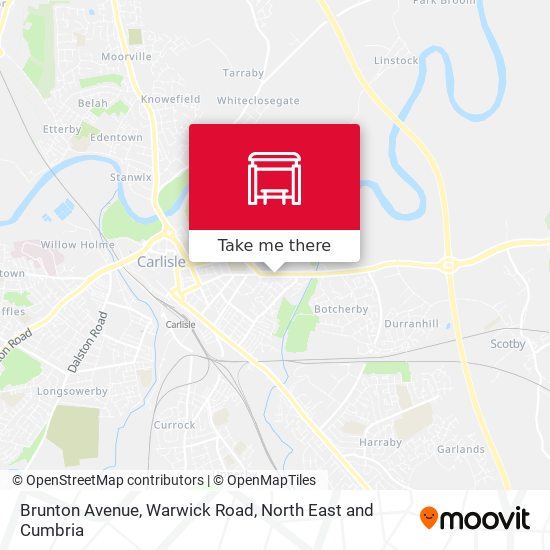 Brunton Avenue, Warwick Road map