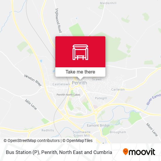 Bus Station (P), Penrith map