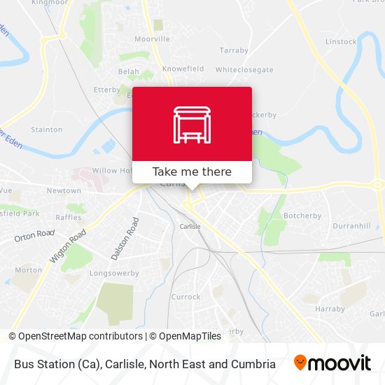 Bus Station (Ca), Carlisle map