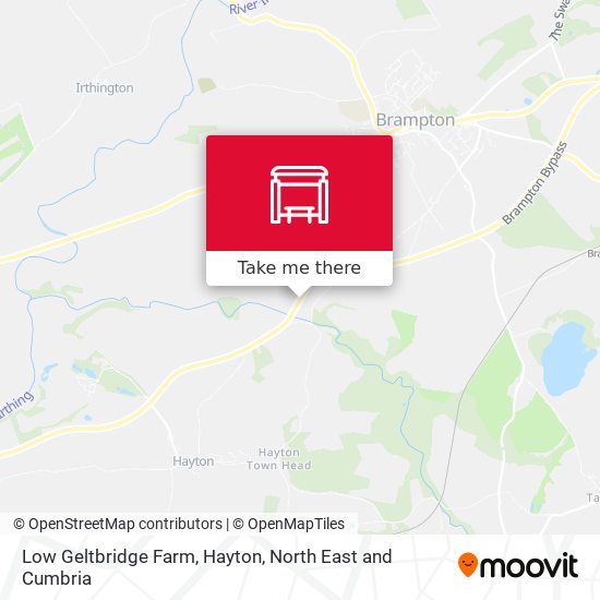 Low Geltbridge Farm, Hayton map