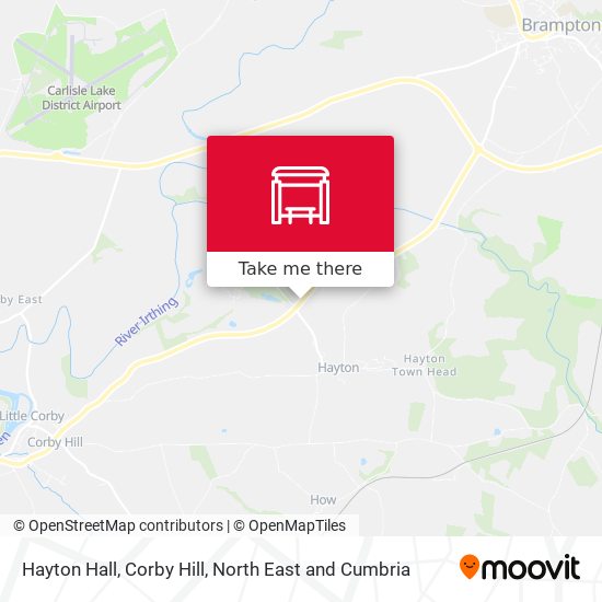 Hayton Hall, Corby Hill map