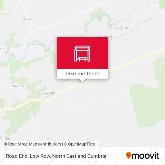 Road End, Low Row map