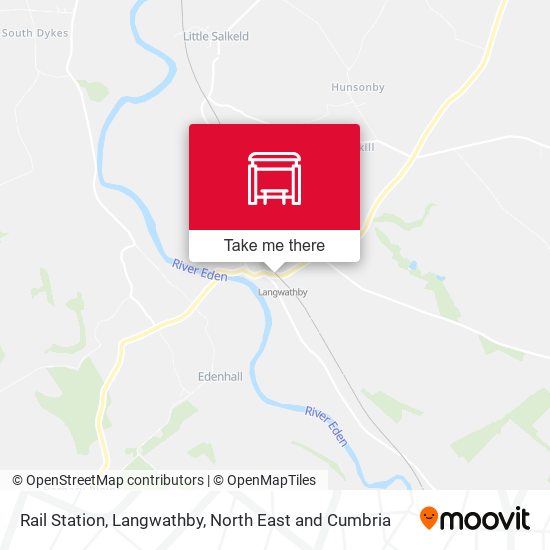 Rail Station, Langwathby map