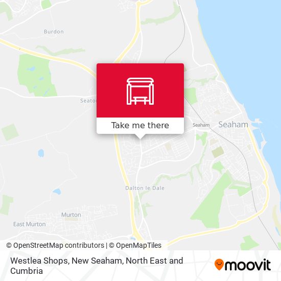 Westlea Shops, New Seaham map