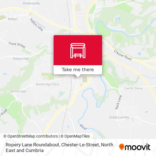 Ropery Lane Roundabout, Chester-Le-Street map