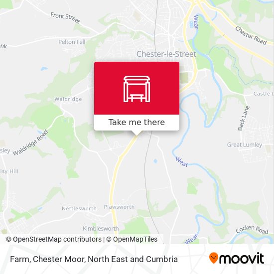 Farm, Chester Moor map