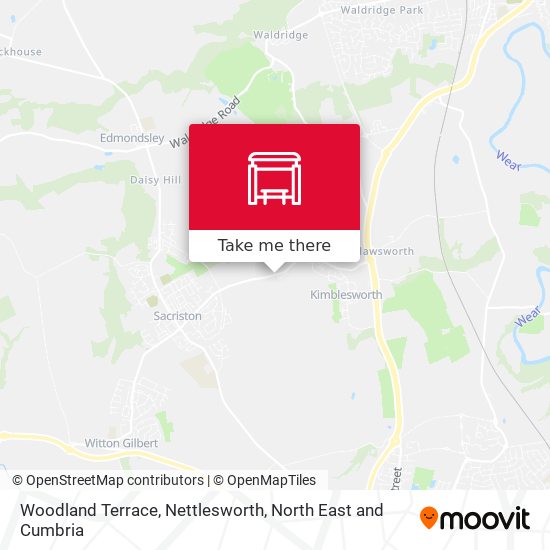 Woodland Terrace, Nettlesworth map