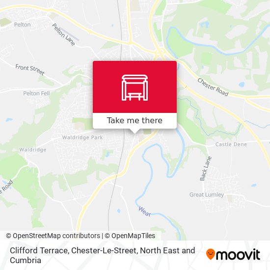 Clifford Terrace, Chester-Le-Street map