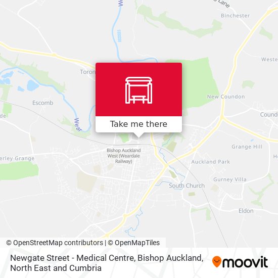 Newgate Street - Medical Centre, Bishop Auckland map