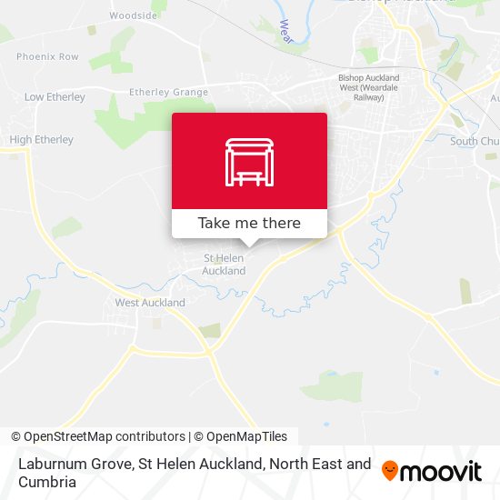 Laburnum Grove, St Helen Auckland map