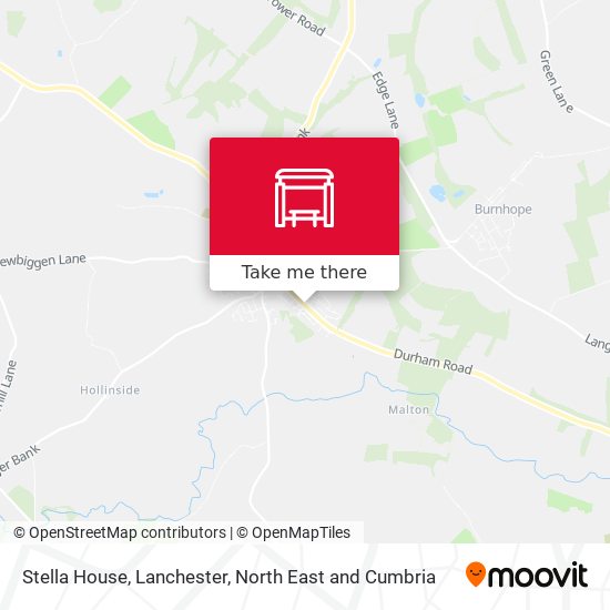 Stella House, Lanchester map