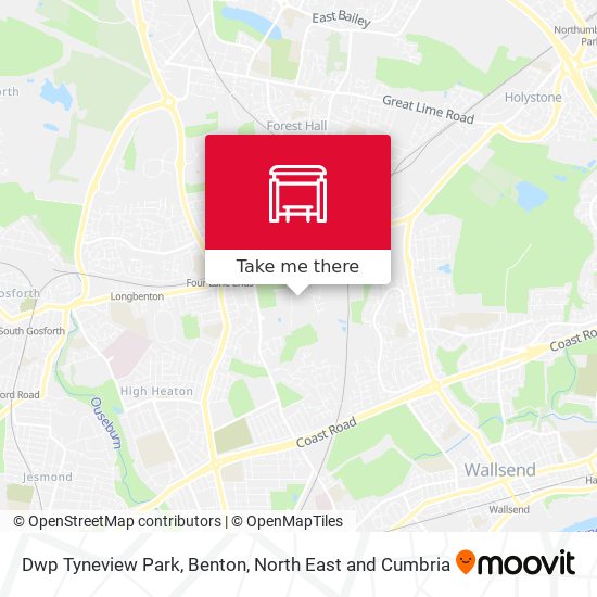 Dwp Tyneview Park, Benton map